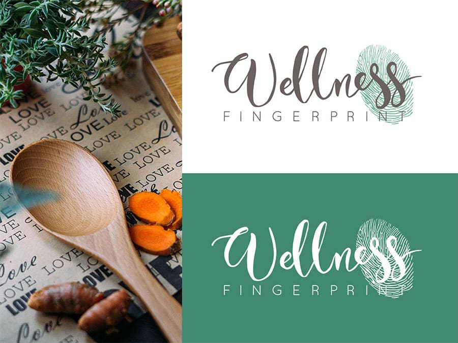 wellness brand logo design
