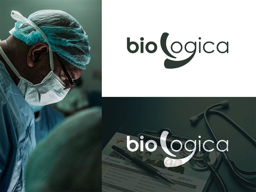 biologica-wellness logo design