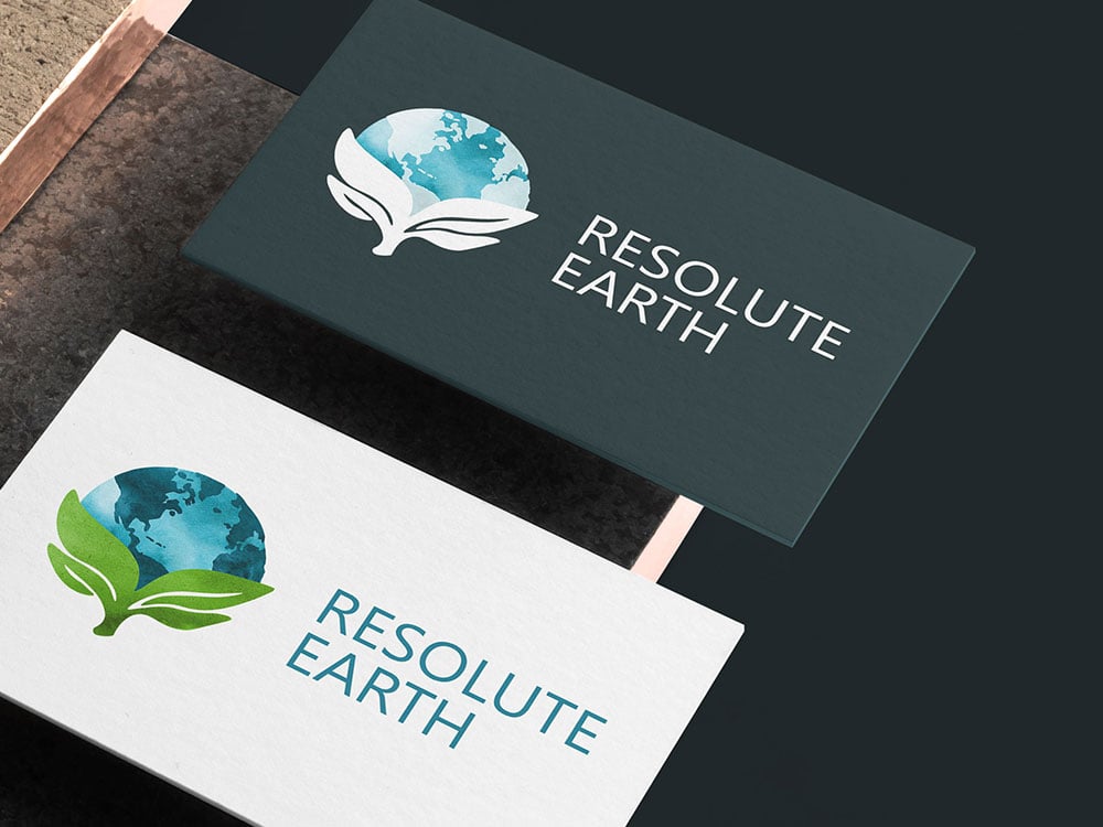 resolute earth branding corporate identity