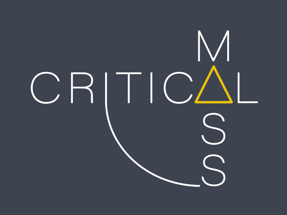 critical mass substack logo brand design portfolio